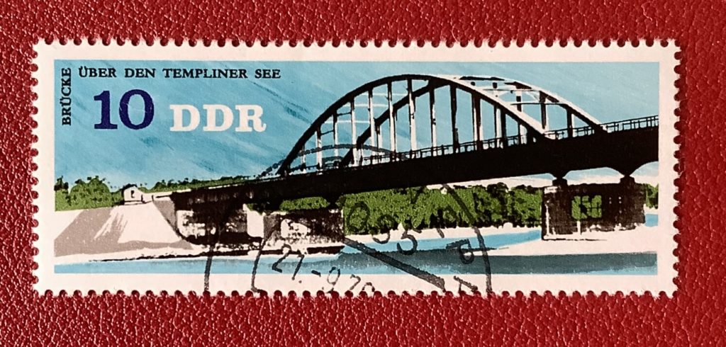 テンプリン湖の鉄橋　切手