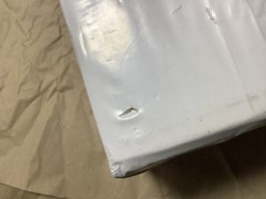 ebayで送った荷物が返送されてきた写真