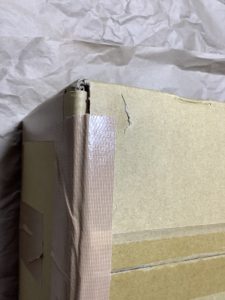 ebayで送った荷物が返送されてきた写真